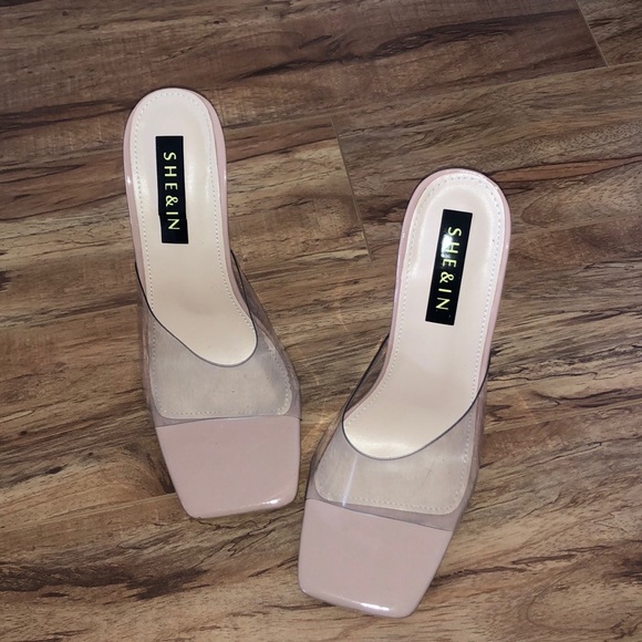 Clear Open Toe Ultra High Heeled Mules - Picture 2 of 3